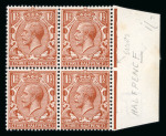 Stamp of Great Britain » King George V » 1912-24 Profile Head Issues 1912-24 1d scarlet and 1 1/2d chestnut-brown each in