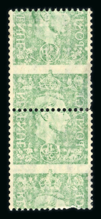 Stamp of Great Britain » King George VI 1941-42 2d pale orange in strikingly misperforated