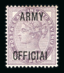 Stamp of Great Britain » Officials Army Official: 1896-1901 1/2d vermilion and 1d lilac