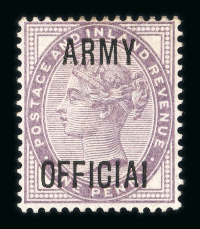 Stamp of Great Britain » Officials Army Official: 1896-1901 1/2d vermilion and 1d lilac