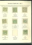 Stamp of Great Britain » Revenues Railway Stamps: 1891-1901 collection neatly presented