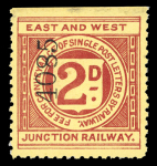 Stamp of Great Britain » Revenues Railway Stamps: 1891-1901 collection neatly presented