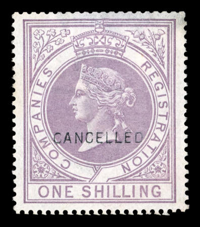 Stamp of Great Britain » Revenues 1881-1901 Revenue Stamps group of 11 mint on page,