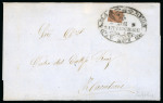 Stamp of Mexico » 1856-61 "Hidalgo" Issues 1861 Hidalgo issue 8r quarter used as 2r