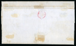 Stamp of Mexico » 1856-61 "Hidalgo" Issues 1861Hidalgo 2r bisect cover