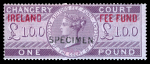 Stamp of Ireland » Revenues & Fiscals 1855-67 Revenue mint range of 16 Chancery Court stamps