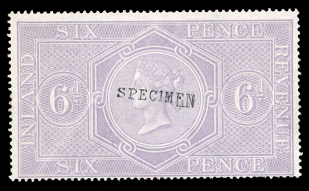 Stamp of Great Britain » Revenues 1853-80 Postal Fiscals on a page with Inland Revenue