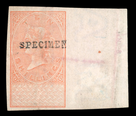 Stamp of Great Britain » Revenues 1868-97 Revenue Stamps neatly written up on 4 pages,