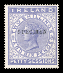 Stamp of Great Britain » Revenues 1868-97 Revenue Stamps neatly written up on 4 pages,