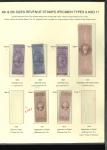Stamp of Great Britain » Revenues 1858-72 Revenue stamps on page mint optd. SPECIMEN