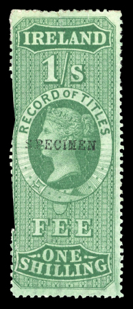 Stamp of Great Britain » Revenues 1858-72 Revenue stamps on page mint optd. SPECIMEN