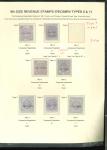Stamp of Great Britain » Revenues 1881-83 Revenue stamps on 2 pages mint, each optd.