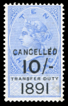 Stamp of Great Britain » Revenues 1889 Transfer Duty Revenue stamps mint on 3 pages,