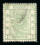 Stamp of China » Chinese Empire (1878-1949) » 1878-83 Large Dragon 1878-1885, Large Dragons 1c green (3), 3c vermilion