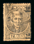 Stamp of Mexico » 1868 "Full Face" Hidalgo Issues 1868-72 Full Face Hidalgo stamp accumulation