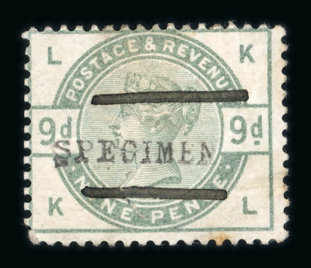Stamp of Great Britain » Collections Specimens: 1857-83 unusual group of seven QV issues optd. SPECIMEN