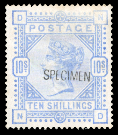 Stamp of Great Britain » Collections 1841-83 small group of seven mint on a page each optd. SPECIMEN, the Crown Colonies types
