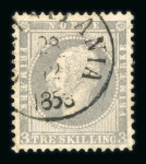 Stamp of Norway 1856-1894, in glassines very nice and extensive used
