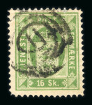 Stamp of Denmark » Collections 1851-1882, in glassines nice accumulation of hundreds