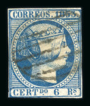 Stamp of Spain » Spain and Colonies Collections and Lots 1850-1873, nine classic stamps, all used with 1850