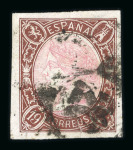 Stamp of Spain » Spain and Colonies Collections and Lots 1850-1873, nine classic stamps, all used with 1850