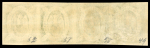 Stamp of Bolivia Bolivia 1867-68 5c green strip of four postally used with TUPIZA handstamps