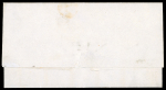 Stamp of Mexico » 1856-61 "Hidalgo" Issues Aguascalientes 2r black on pink on 1864 (Mar 26) entire cancelled by "0" (Shatzkes 12) with boxed "AGUASCALIENTES" datestamp