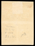Stamp of Mexico » 1864 "Eagle" Issue Chihuahua 1/2r lilac, 1r blue (both consignment 169-1865), and 2r yellow (#50-1866) trio of mint blocks of four