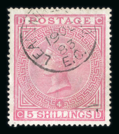 Stamp of Great Britain » 1855-1900 Surface Printed » 1867-83 High Values 1867-83 5s rose pl.4 on white paper, neatly used