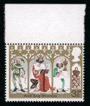 Stamp of Great Britain » Queen Elizabeth II GB 1973 Christmas 3 1/2p with blue & rosy mauve omitted (robe at right), mint n.h.