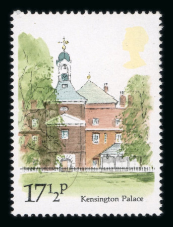 Stamp of Great Britain » Queen Elizabeth II 1980 London Landmarks 17 1/2p with silver omitted (Queen's head), mint n.h.