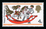 Stamp of Great Britain » Queen Elizabeth II GB 1968 Christmas 4d with ultramarine omitted variety (girl's jumper), mint n.h.
