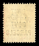Stamp of Great Britain » Officials 1902 6d Pale dull purple Govt Parcels DOUBLE OVERPRINT