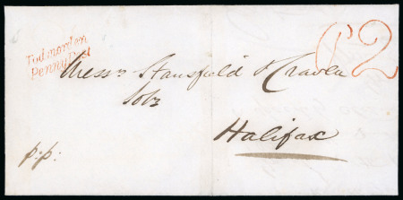 Stamp of Great Britain » Postal History Uniform Penny Post. 1843 (Aug 30) large part wrapper