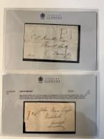 Stamp of Great Britain » Postal History Uniform Penny Post. Group of six covers all with different 1d penny post handstamps (except one with ms "1") 