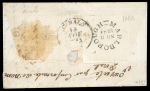Stamp of Great Britain » Postal History Uniform Penny Post. Group of six covers all with different 1d penny post handstamps (except one with ms "1") 