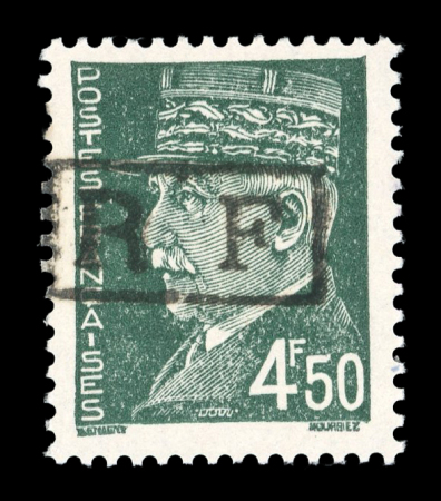 Stamp of France » Libération Poitiers: 1944, types Pétain avec surcharge type II