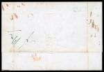 Stamp of Great Britain » Postal History 1850 Incoming wrapper from Saxony to London, sent registered with "Recomandirt" handstamp