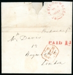 Stamp of Great Britain » Postal History 1840 (6 May) stampless cover from Tonbridge Wells to