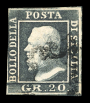 Stamp of Italian States » Sicily 1859, Ferdinand II very fine collection of 80 mint