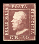 Stamp of Italian States » Sicily 1859, Ferdinand II very fine collection of 80 mint