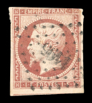 Stamp of France » Empire 1853-1862 1853, empire non dentelé 40c orange YT n° 16 neuf *,