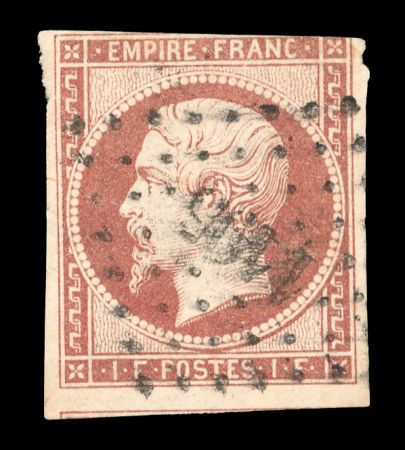 Stamp of France » Empire 1853-1862 1853, empire non dentelé 40c orange YT n° 16 neuf *,