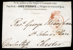 Stamp of Great Britain » 1840 Parliamentary Envelopes GB Pair of items incl. 1840 House of Commons envelope front and 1854 House of Commons wrapper