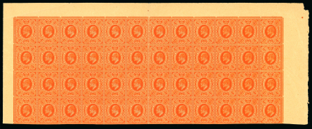 Stamp of Great Britain » King Edward VII » 1902-10 De La Rue Issues 1902-10 De La Rue 4d. imperforate plate proof block