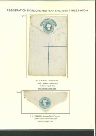 Stamp of Great Britain » Postal Stationery GB Registered Envelopes: Group of QV registered stationery envelopes with "SPECIMEN" overprints