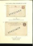 Stamp of Great Britain » Postal Stationery GB Postcards: Group of QV postal stationery cards with "SPECIMEN" overprints