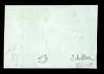 Stamp of France » Empire 1853-1862 1854, n°12d Napoléon non dentelé 5c vert oblitéré avec