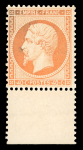 Stamp of France » Empire 1853-1862 1862, n°23 Napoléon dentelé 40c orange neuf**  SANS