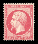 Stamp of France » Empire 1853-1862 1862, Napoléon dentelé 80c rose neuf** infime adhérence